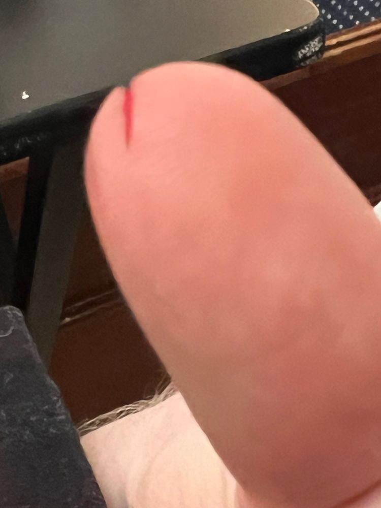 Less out of focus phallic thumb. Gee ain’t perspective fun?