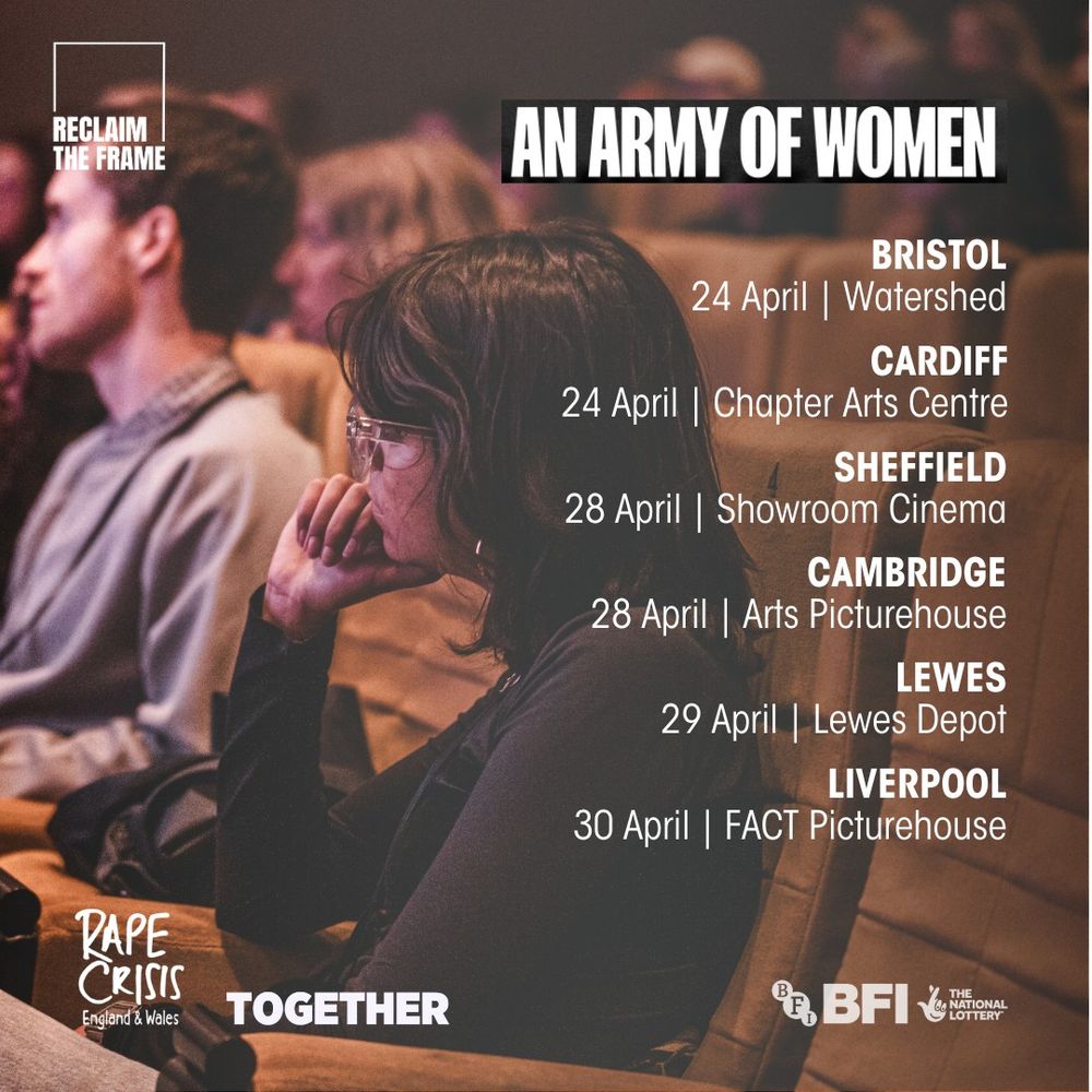 Thu 24 April – Watershed, Bristol 
Thu 24 April – Chapter Arts Centre, Cardiff 
Sun 27 April - Depot, Lewes 
Mon 28 April – Arts Picturehouse, Cambridge
Mon 28 April - Showroom Cinema, Sheffield
Wed 30 April – FACT, Liverpool
