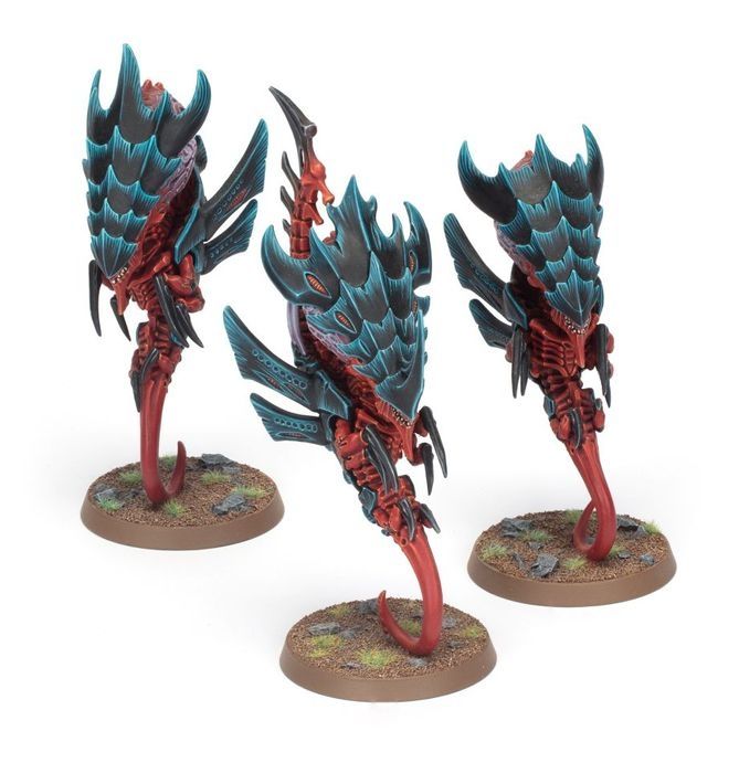 Tyranids hanging out being pals.