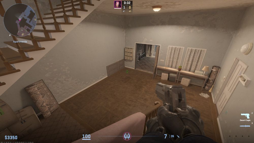 Alien vibes in a screenshot of Counter-Strike 2's de_edin map.
