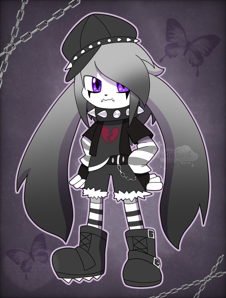 Sora is a cabbit with has a strong passion for punk and music

He can be aggressive, aloof and a little mischievous sometimes but despite that, deep down he has a soft side and is friendly towards those who really care about him

His hobbies are playing the guitar and singing

Firearms expert but his weapon of choice is his trustworthy black AK47 rifle

He likes Oreo cake, punk aesthetic, edgy 90s/2000s music, being cuddled (secretly enjoys it)

Sora doesn't like stuff that's too colorful and showing his soft side, especially to strangers
