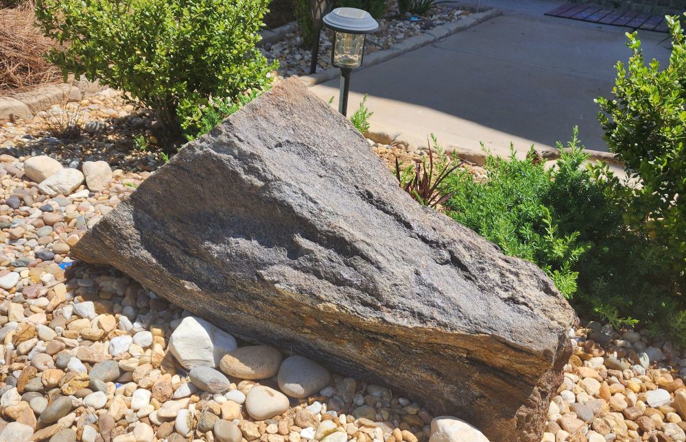 Yard boulder