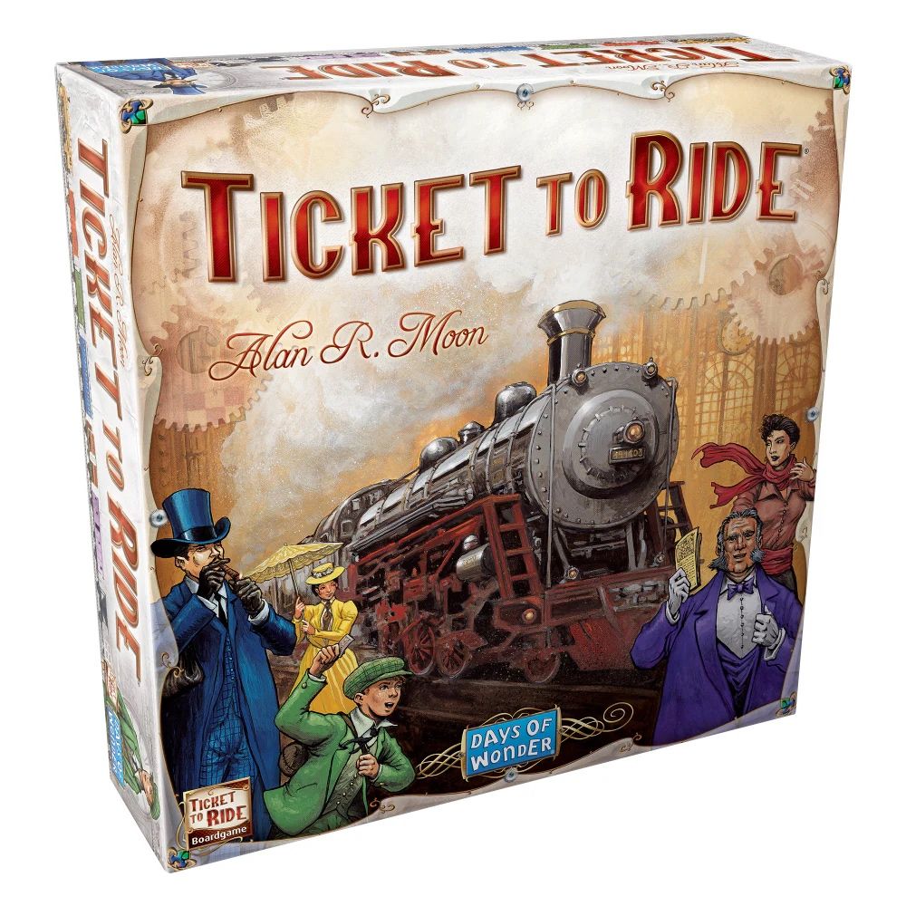 A picture of the train-themed board game ‘Ticket to Ride’