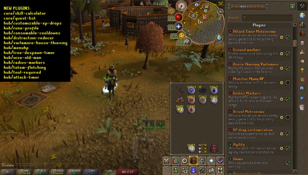 Image showcasing the new HDOS update, it also lists all of the newly added plugins:

core/skill-calculator
core/quest-list
hub/customizable-xp-drops
hub/rune-profile
hub/consumable-cooldowns
hub/distraction-reducer
hub/varlamore-house-thieving
hub/menuhp
hub/tree-despawn-timer
hub/wise-old-man
hub/radius-markers
hub/totem-fletching
hub/tool-required
hub/attack-timer