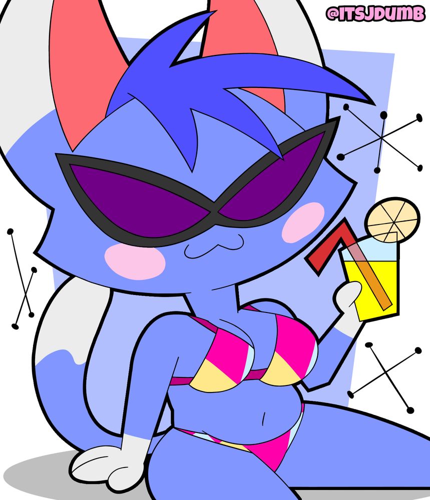 Rosie in her bikini relaxing
