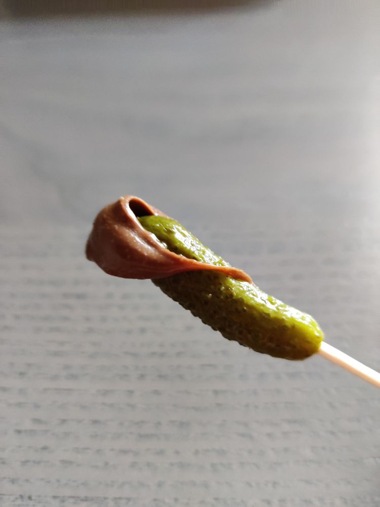 Augurk met Nutella 