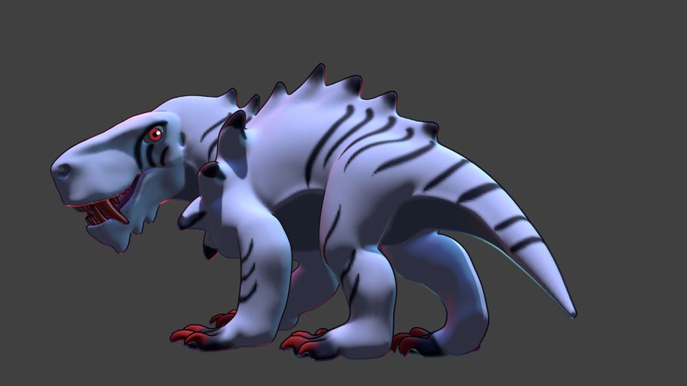 screenshot of Stranceva my Inostrancevia Fossil Fighters fakesaur