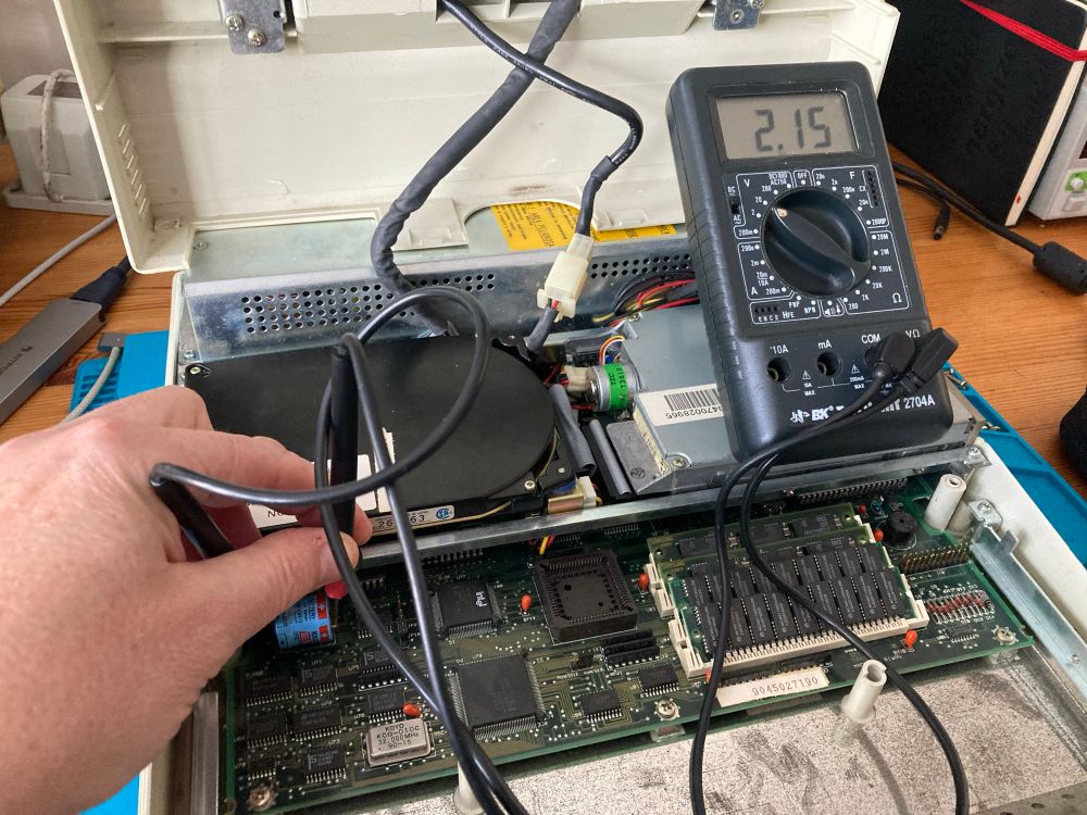 The battery still holds a voltage. 