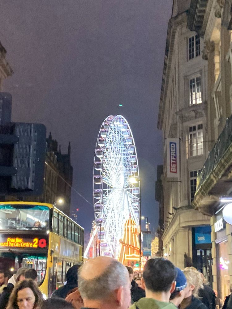 The ferris wheel in Albert Square.