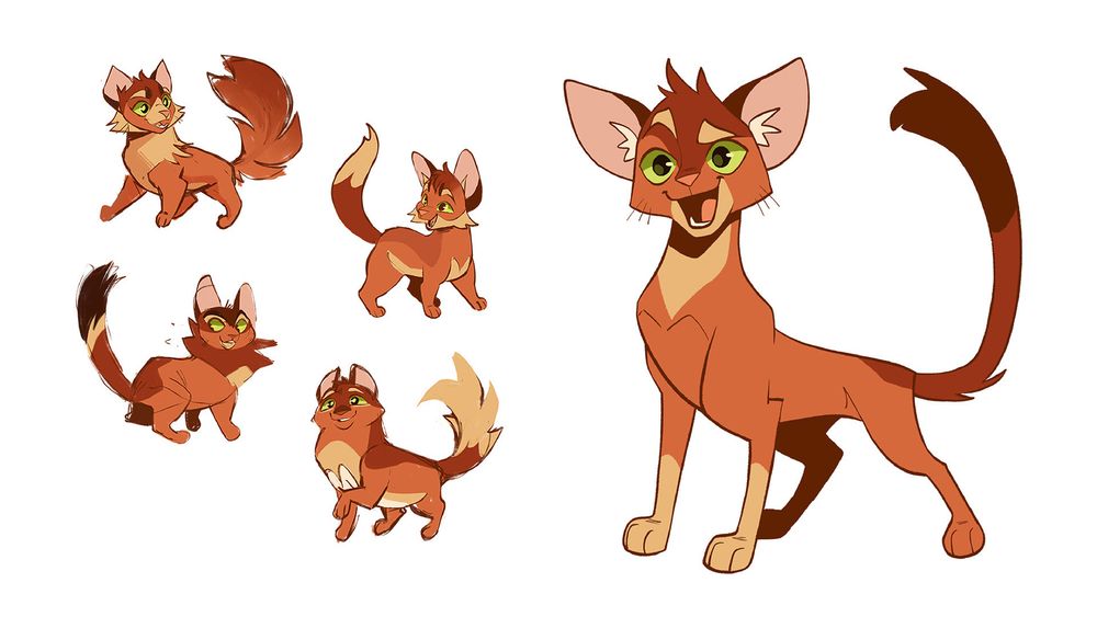 Some concept designs for Firepaw/Fireheart