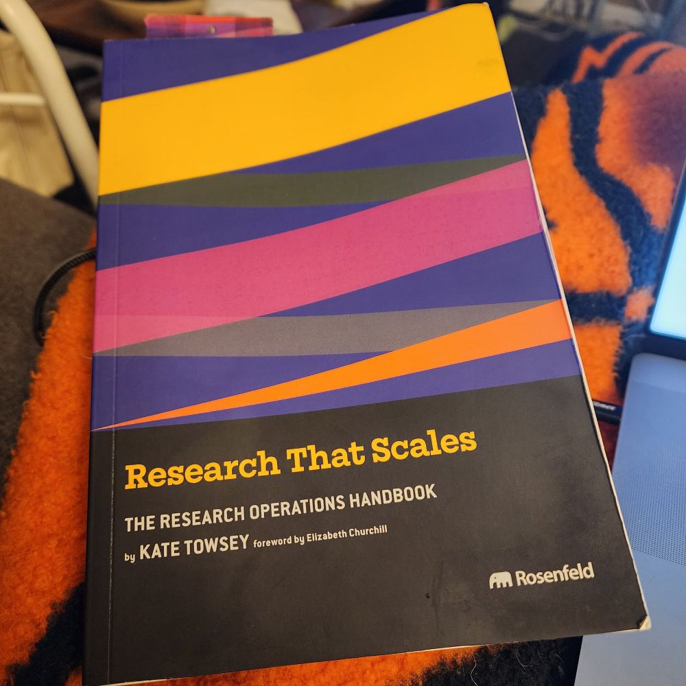Cover of the book "Research That Scales" from Kate Towsey