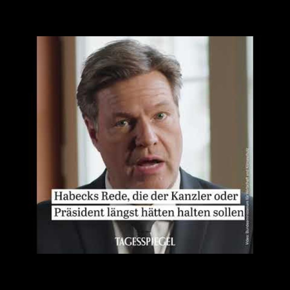 Habecks Appell an Linke & Muslime: die Rede, die Präsident oder Kanzler längst hätten halten soll...