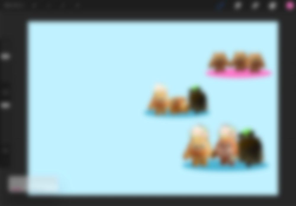 ぼやかした雑コラージュ