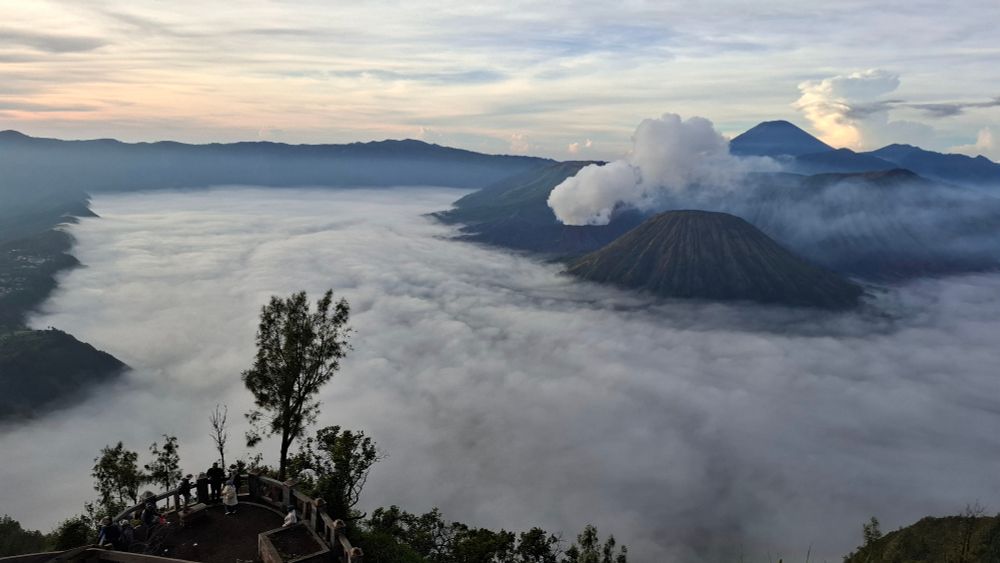 Mount Bromo views from the high peak
