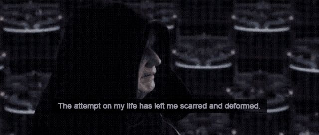 The attempt on my life has left me scarred and deformed