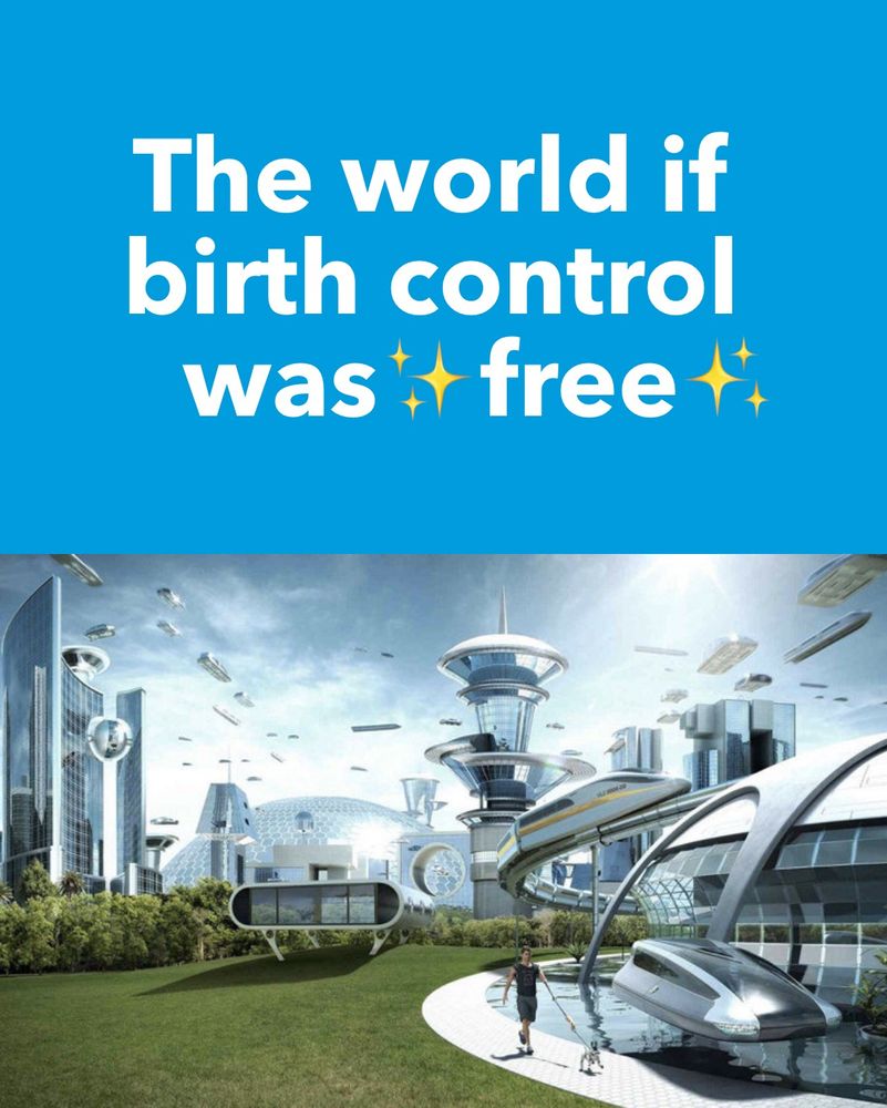 photo graphic with text that says the world if birth control was free