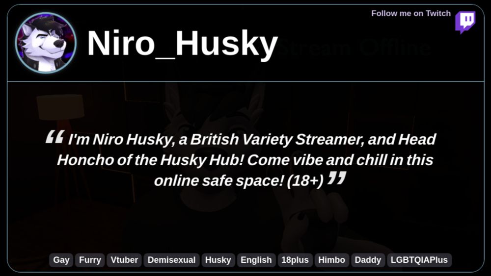 Follow Niro_Husky on Twitch