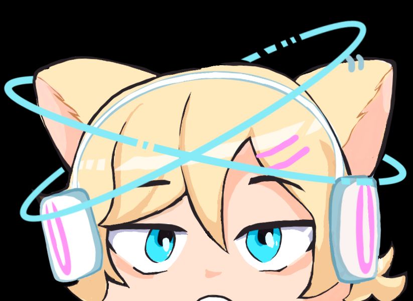 self portrait of Tocco peeking up over the edge of the screen at you, mouth open 2 yap in his feline way.