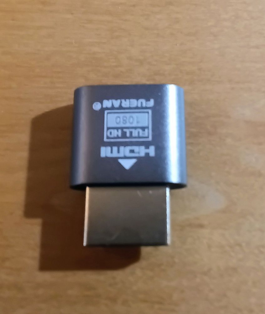 A small HDMI stub adapter.