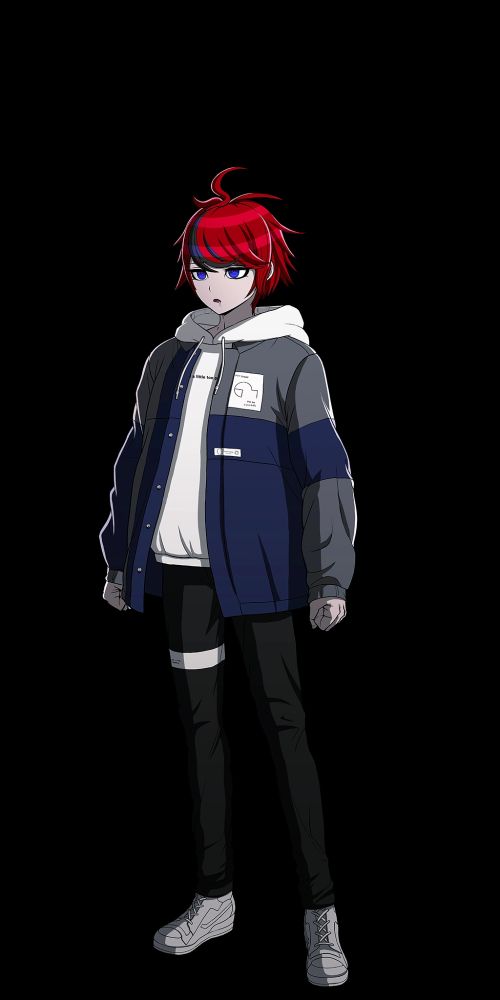 takumi hundred line sleepy sprite, with eyes drooping and drool coming from his mouth