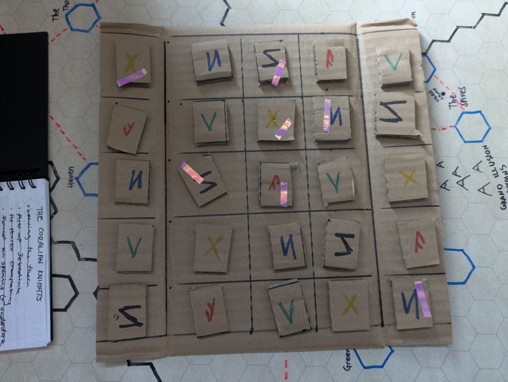 cardboard cut-out sudoku puzzle