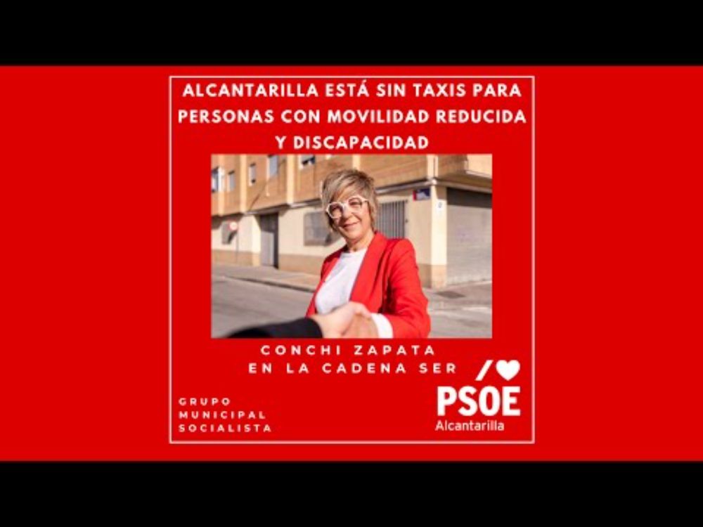 🎙️ Conchi Zapata denuncia: Alcantarilla sin Eurotaxi 🚖❌ | PSOE Alcantarilla