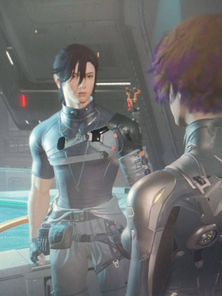 Two cuties looking at each other
