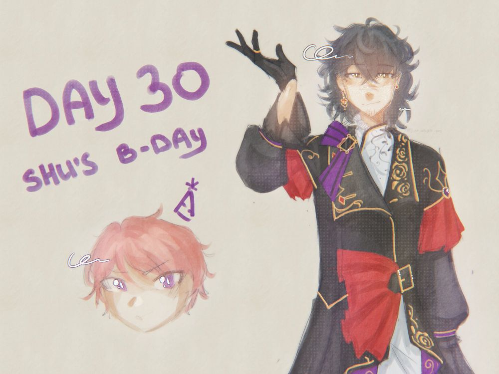 Jin Sagami in Shu Itsuki's Acante outfit because of his birthday ~