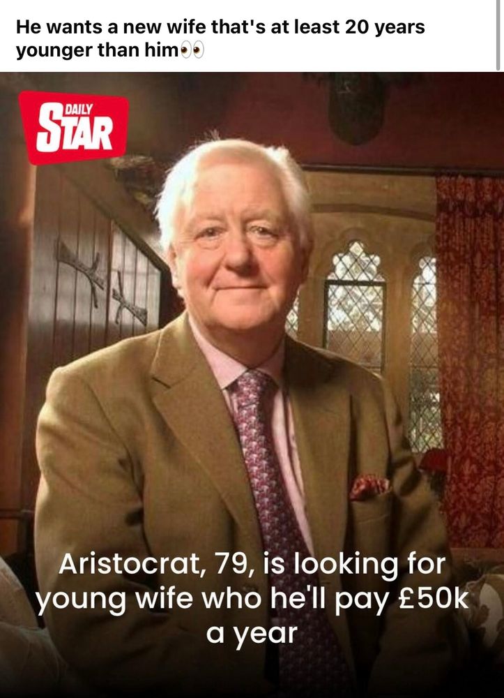 Aristocrat looking for “love” is happy to
Pay 