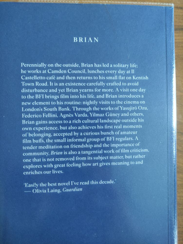 Back cover of Brian by Jeremy Cooper 