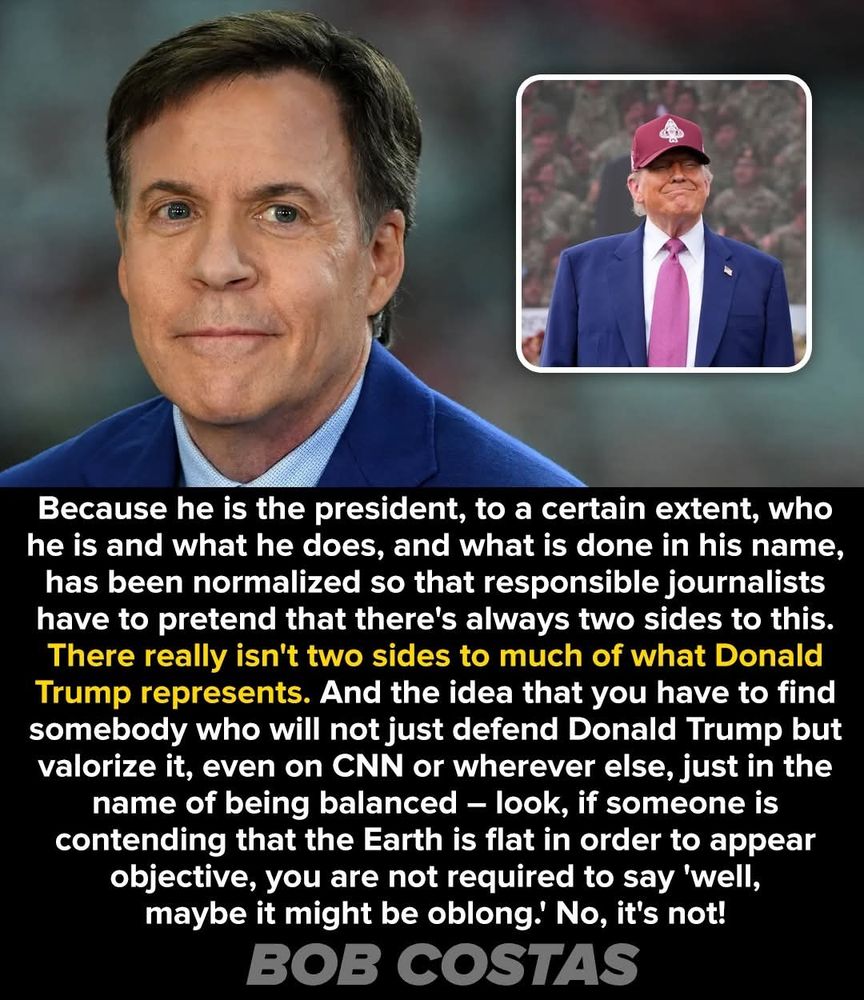 Bob Costa gives his opinion on the media trying to give "balanced" coverage on what trump does.