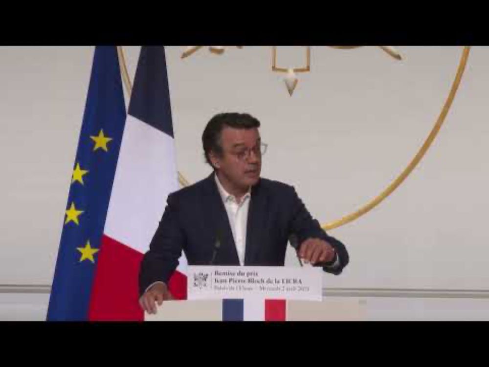 Remise du Prix Jean Pierre-Bloch — Discours de Mario Stasi