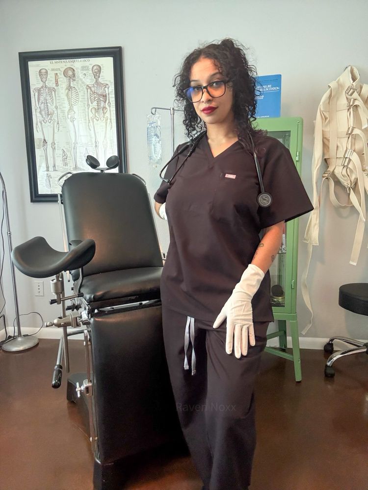 Nurse Noxx awaiting her next patient