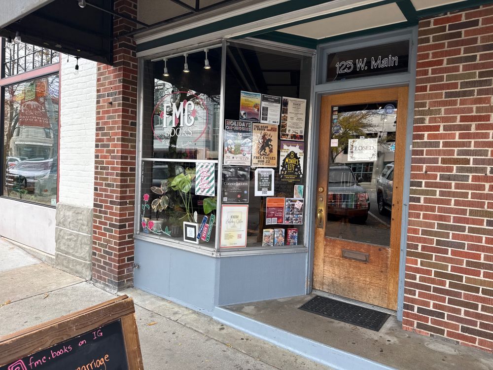 Small store front called FMC for “Female Main Character