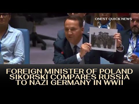 #UNGA79: Foreign Minister of #Poland #Sikorski compares #Russia to N*zi Germany in WWII
