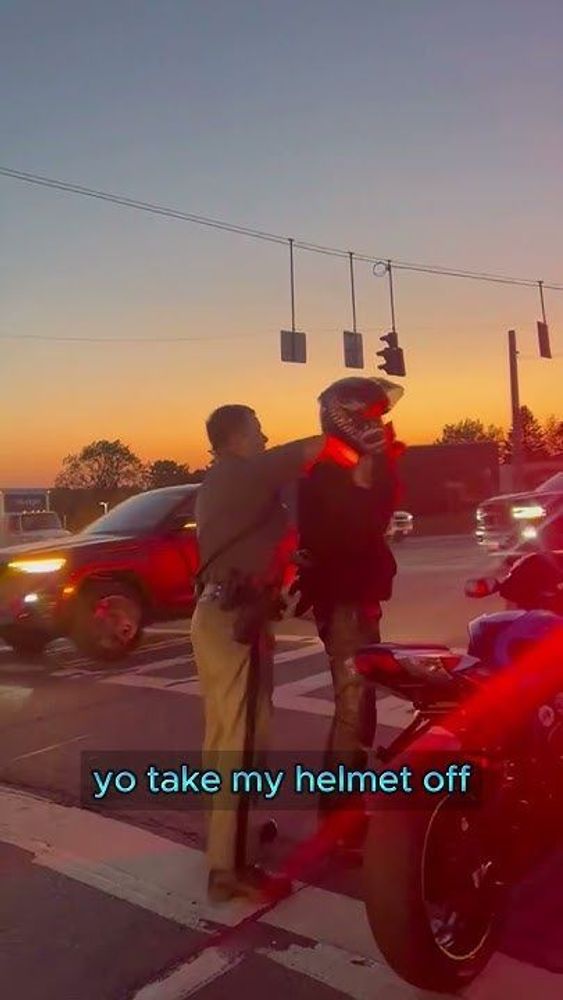 Pt. 1 BAD Cop Cuffs Biker 🚓 🏍️ New Footage #motorcycle #police #sportbike #fyp #motovlog