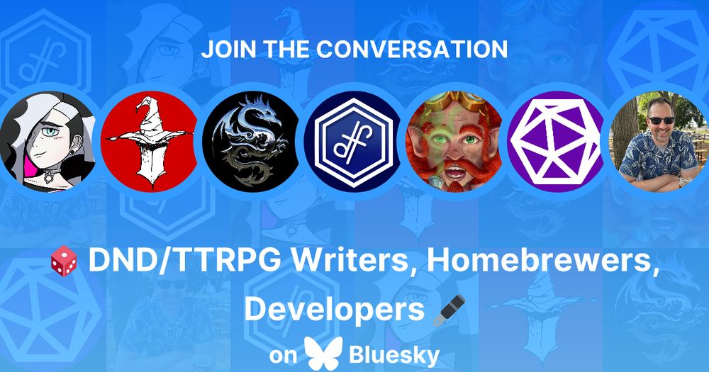 DND/TTRPG writers, homebrewers, and developers that make homebrew games, tools, projects via itch;io, kickstarter, backerkit, or their own website!