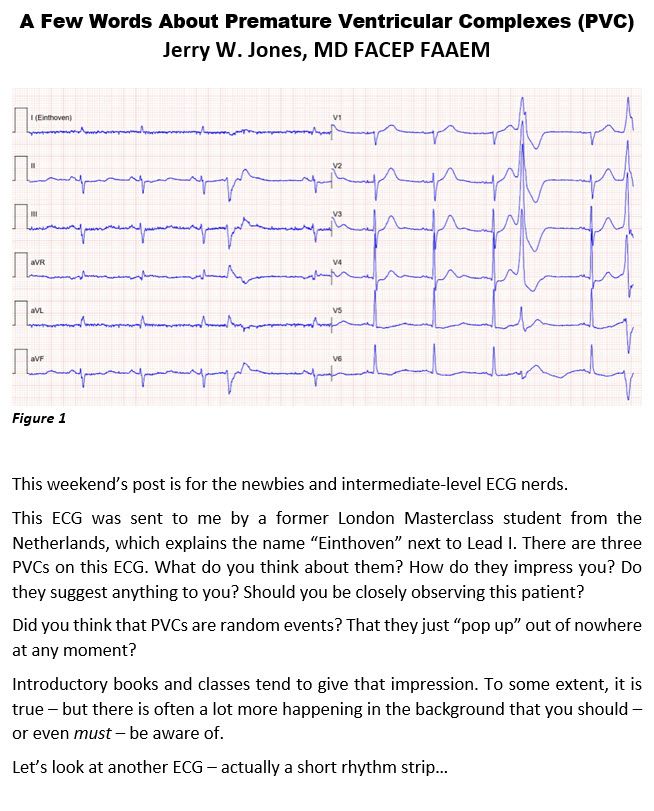 "A Few Words About Premature Ventricular Complexes (PVC)" - Page 1

Come join us in Halifax, Nova Scotia April 21 - 24, 2025 for a TARIFF-FREE great time in The Masterclass in Advanced Electrocardiography! Earn AMA PRA Category 1 Credit and benefit from the only live, in-person interactive course in advanced ECG interpretation!