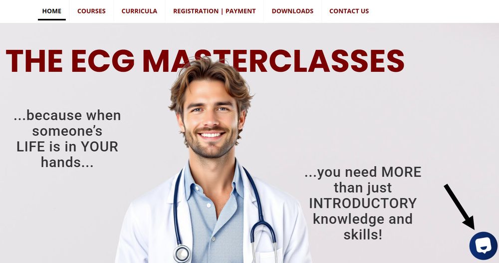 Got some questions about ECGs or about the Masterclasses that I teach? Do you need some tutoring help from me? Start by contacting me through the ChatBot on my website - https://medicusofhouston.com. The only programmed response will be to let you know if I'm online or not; otherwise, ALL responses will be from me... live and in-person! I look forwward to hearing from you!