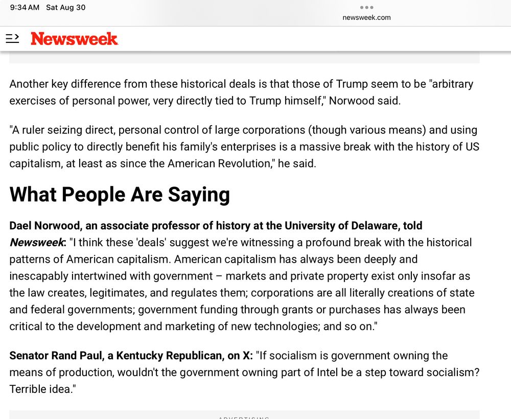 ≥ Newsweek newsweek.com Another key difference from these historical deals is that those of Trump seem to be 