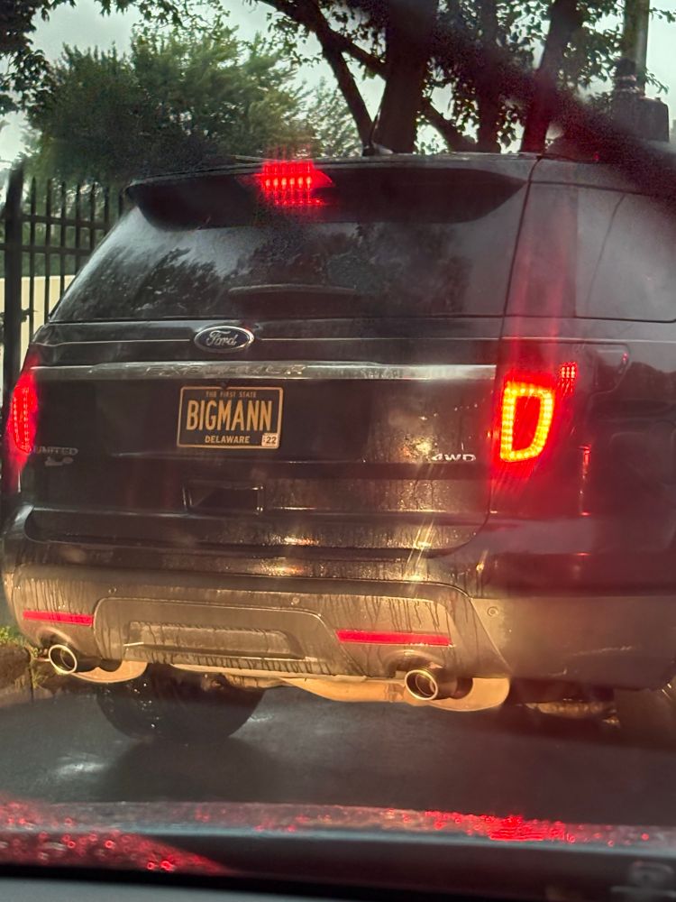 License plate: BIGMANN