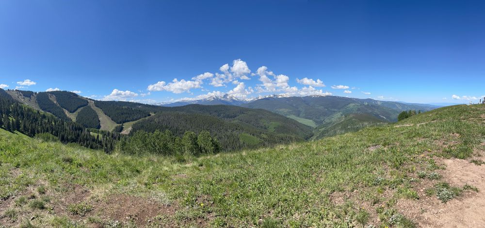 Panoramic view at Vail, July 2024