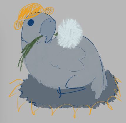 doodle of a small birdie