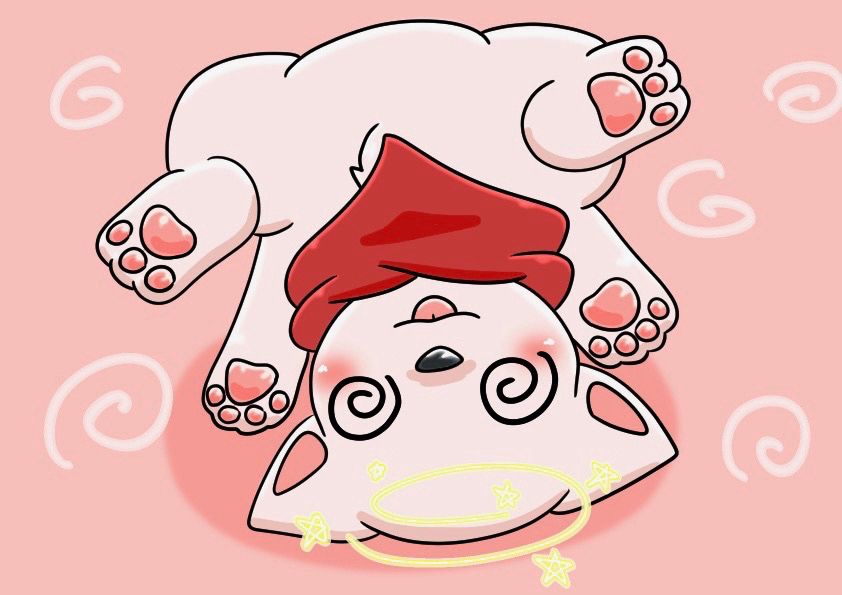 ひっくりかえっちゃった！