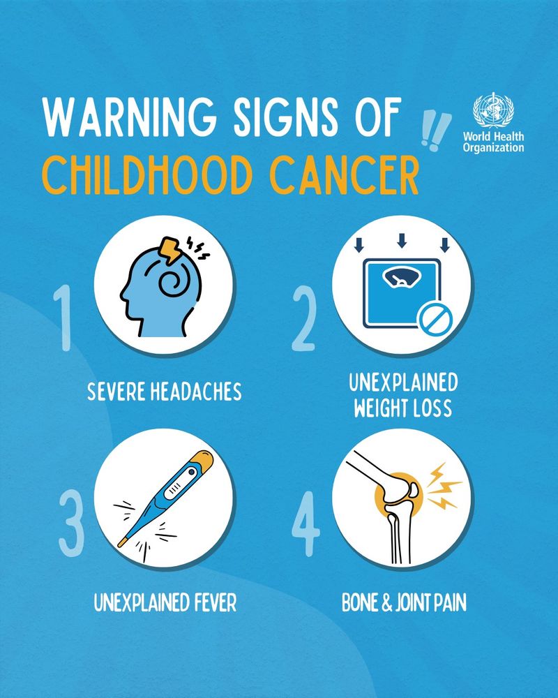 Warning signs of childhood cancer
