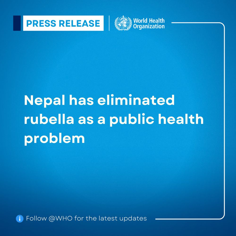 Nepal has eliminated rubella as a public health problem.