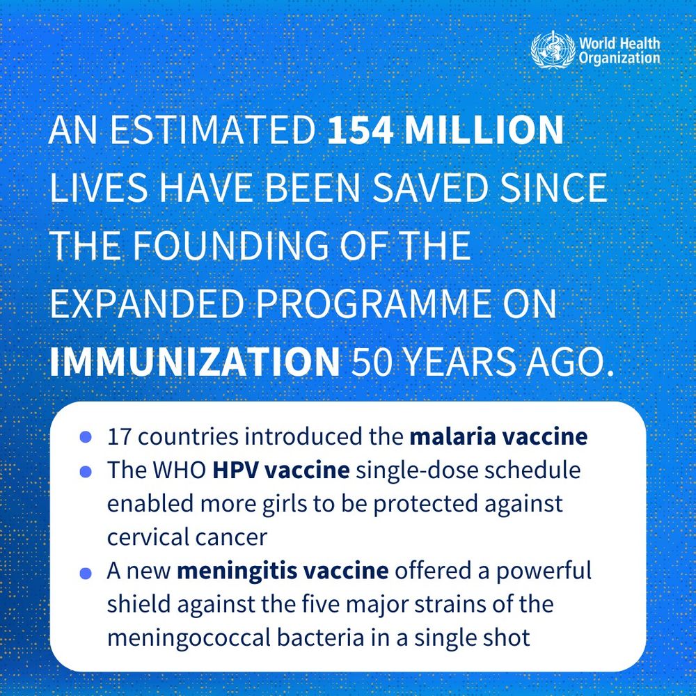 In 2024:
- 17 countries introduced the malaria vaccine
- The WHO HPV vaccine single-dose schedule enabled more girls to be protected against cervical cancer
- A new meningitis vaccine offered a powerful shield against the five major strains of the meningococcal bacteria in a single shot
