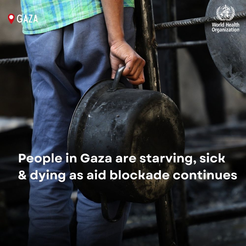 People in Gaza are starving, sick & dying as the aid blockade continues                       