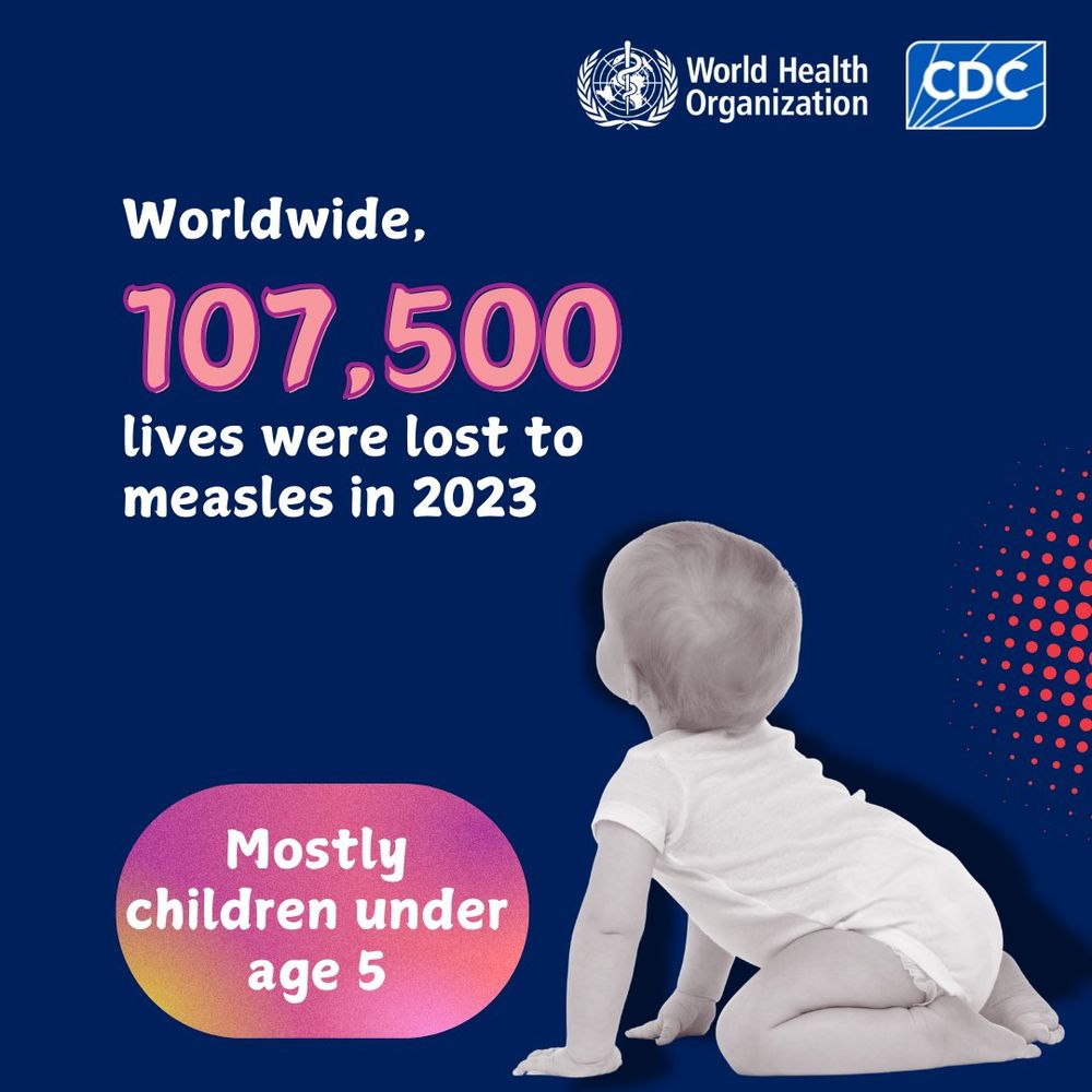 Worldwide, 107,500 lives were lost to measles in 2023. Mostly children under 5.