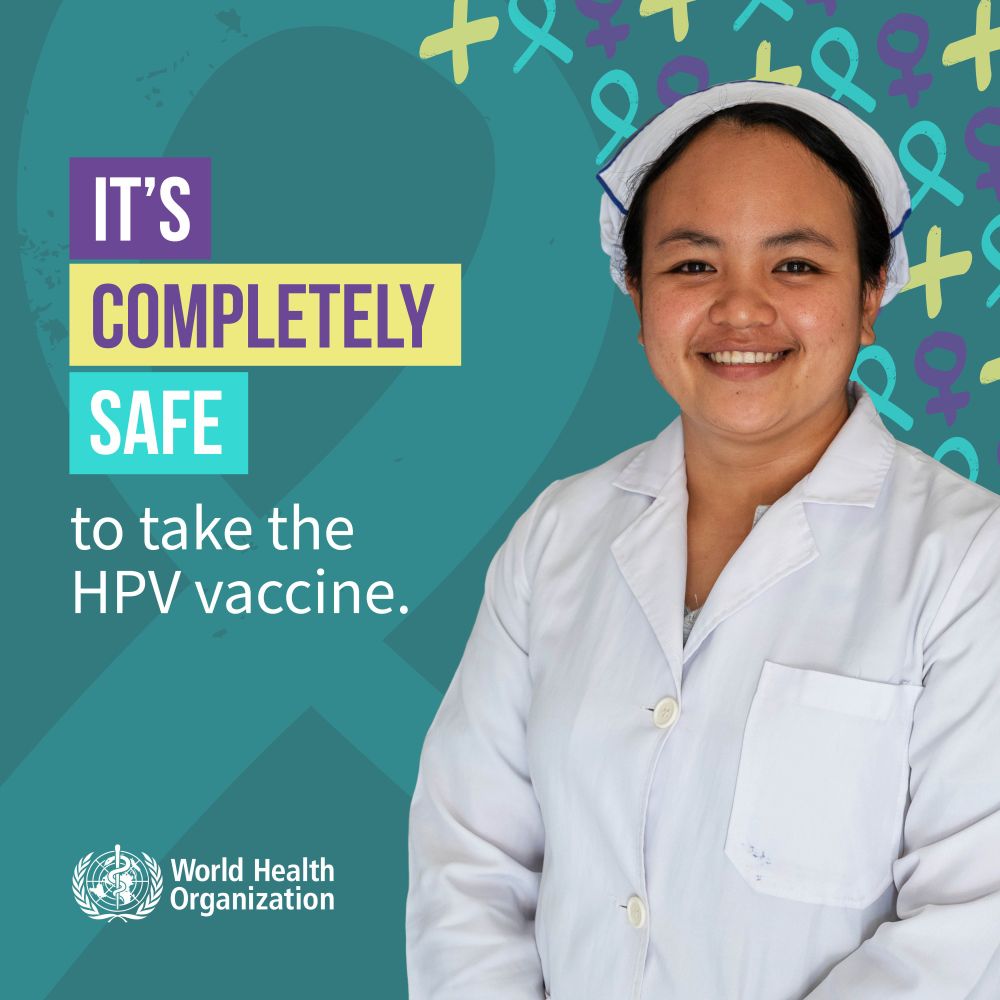 It's completely safe to take the HPV vaccine.